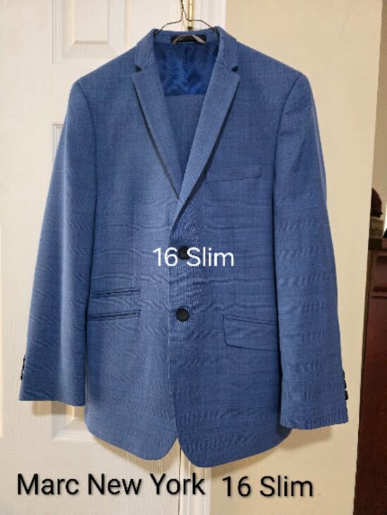 Other - Boys suit, 16 slim, Marc New York, blue